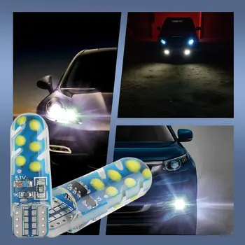 2pcs T10 W5W Strobe Utripa 12SMD LED Žarnice za Avto Povratne armaturne Plošče Luči Auto Potrditev Žarnice Svetilka