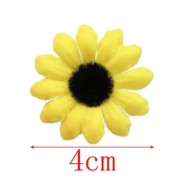 Lulang Umetno Daisy 100-200PCS Svile Gerbera Daisy Umetno Chrysanthemum Cvetje Glave za Poročno Dekoracijo Doma 1.5 inch