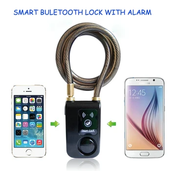 Visoka Kakovost Bluetooth Smart Lock z Anti Rezanje Anti Berljivo Vibracije Nepremočljiva in Zvok Alarma Funkcija Varno
