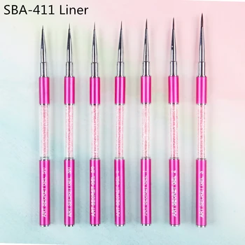 Za mala podjetja-411Liner visoke kakovosti 1PC korejski sintetičnih las nail art gel lakov za nohte ličila kozmetični krtačo za manikuro orodja