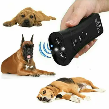 Novo Ultrazvočno Pes Ima Agresivno Napad Psov Repeller hišni Ljubljenčki Trenerjev LED Svetilka Koristno Hišne Oskrbe Psa Usposabljanje Orodja