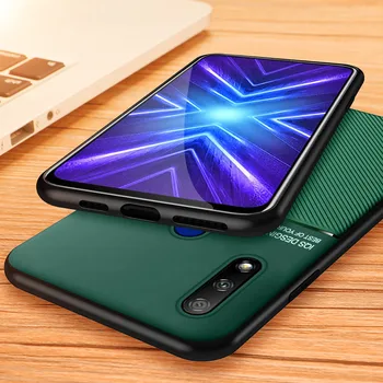 Mat Usnje Magnetni primeru telefon za Huawei Y9 Prime 2019 Y7 Pro 2019 Y9S Y 9 S y9prime y7pro 2019 anti fingerprint znoj pokrov