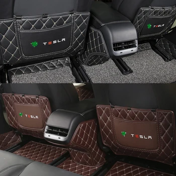 Malo Spremembe zadnjem sedežu anti-play mat avto stroage vrečko stol kritje blazine Anti-play Preproge za tesla model 3 leta 2016 2017 2018 2019