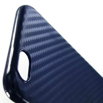 Pokrov silikonski ogljikovih krutoff za iPhone 6/6s (modra)