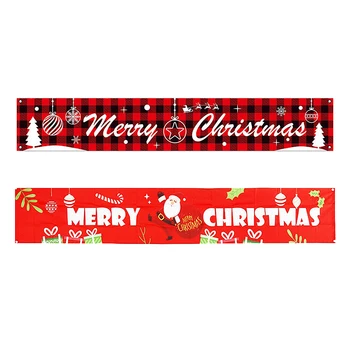 Santa Claus Notranja Zunanja Banner Vesel Božič Okraski za Dom 2020 Božični Okraski Srečno Novo Leto 2021