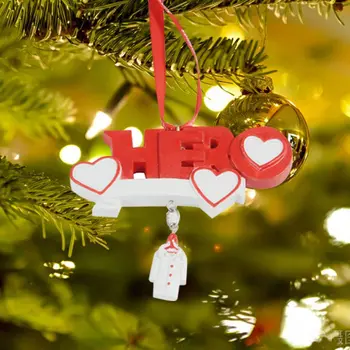 Božič 2020 Božično Drevo Okraski za Dom, Osebna Visi Santa Claus 2020 Karanteno Ornament Obeski