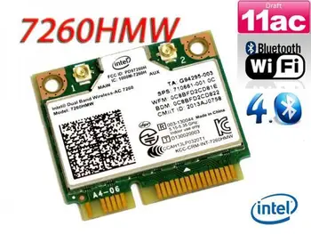 Brezžično kartico za intel 7260HMW 710661-001/784639-005 ac 7260 dual band 867mbps WiFi+BT 4.0 PCIe za HP EliteBook 840 14 17