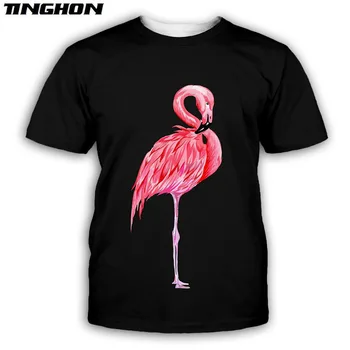 Flamingo 3D Tiskanih T Shirt Smešno Kratek Rokav T-shirt Moški Modni Srčkan Živali Outwear tee majice, vrhovi XS 6XL 7XL 01
