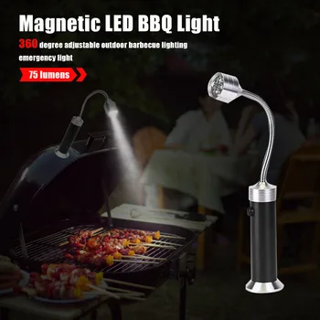 2pcs Prenosne Magnetne LED BBQ Žar Luči, Nastavljiva Zunanja Stranka Kampiranje Prilagodljiv Zasilne Razsvetljave, Žar Lučka