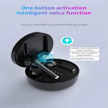 TW40 TWS Bluetooth V5.0 Slušalke Brezžične slušalke Z Mikrofonom Polnjenje Box Slušalke Športne Vodotesne Slušalke Za iOS Android