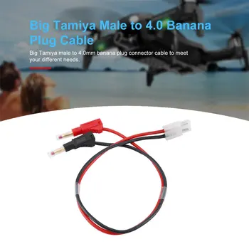 Big Tamiya Moški 4.0 pozlačeni Banana Vtič napajalnega Kabla Priključek 14AWG Mehki Silikonski Kabel Žice za RC Model