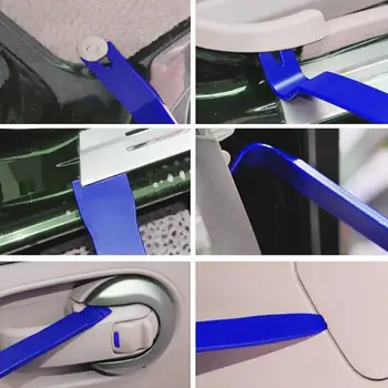 8Pcs Avto Trim Removal Tool Kit Komplet Vrata Plošča Auto nadzorna plošča Plastični Notranjost Avtomobila Dodatki