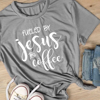 Gorivo, ki ga je jezus kava in 90. letih modne ženske majica goth vrhovi slogan t shirt camiseta tumblr umetnosti tees stranka darila letnik tshirt