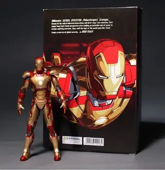 Marvel Avengers Iron Man 3 MK42 MK43 PVC Dejanje Slika Zbirateljske Model Igrače 18 cm
