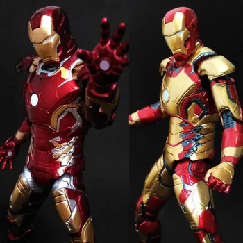 Marvel Avengers Iron Man 3 MK42 MK43 PVC Dejanje Slika Zbirateljske Model Igrače 18 cm