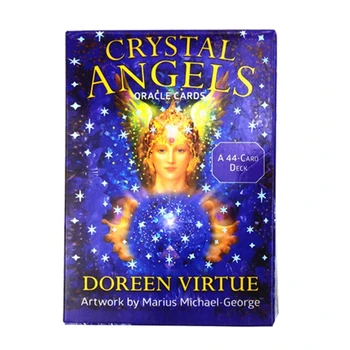 Kristalno Angel Oracle Kartice Stranka, Namizna Igra, Prerokovanje Usode 44 Kartice Krovom Tarot