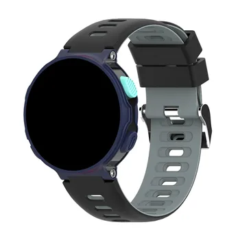 Silikonski Watchband Watch Zapestnica za Garmin Forerunner 235/235lite/220/230/620/630/735xt Pametno Gledati Dvojno Barvo Pašček za Zapestje