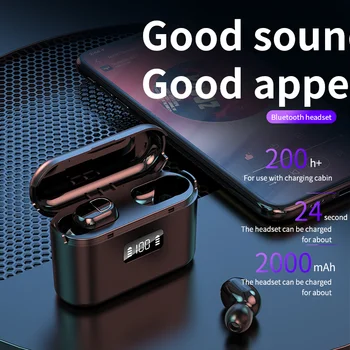 ZK40 Brezžične Slušalke bluetooth slušalke Mini Šport čepkov šumov TWS Z Mic Stereo Čepkov Vodotesne Slušalke