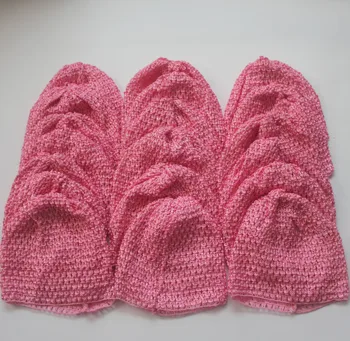 100 kozarcev na Debelo Elastična Kristalno Crochet Baby Klobuk,Malčka Plesti Klobuk,Baby Pribor za Lase Dobave