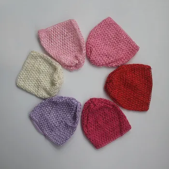 100 kozarcev na Debelo Elastična Kristalno Crochet Baby Klobuk,Malčka Plesti Klobuk,Baby Pribor za Lase Dobave