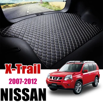 Usnje Prtljažniku Avtomobila Mat za Nissan X-Trail 2007-2012 XTrail T31 Preprogo Rep Tovora Linijskih Trunk Pad Boot Mat 2008 2009 2010 2011
