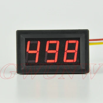 GWUNW BY356V DC 0-500V 3 bitni digitalni voltmeter Plošči Merilnik Napetosti Tester Meter