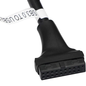 5PCS USB 3.0, 20 Pin matična plošča Glavi Usb 2.0, 9 Pin Adapter Pretvornik-Kabel Moški Ženski za Računalnik PC Adapter Kabel