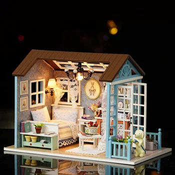DIY Miniaturni Lutke Model Lesene Igrače Mini Pohištvo Ročno izdelana Lutka Hiša Igrače Za Otroke Rojstni dan, Darila, Igrače,