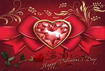 Avezano Valentinovo Fotografiranje Ozadje Rdeče Srce Ljubezni Diamond Lok Rose Cvet Ozadju Foto Studio Photozone Photophone
