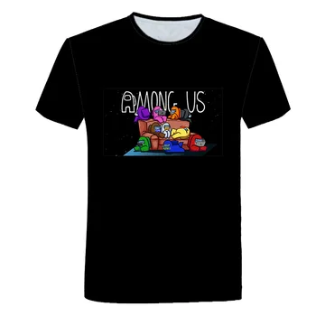 Med Nami Igra Crew majica s kratkimi rokavi Otroci Risanka Prostor Volkodlak Ubijanje Pretepu Prostor ubiti t-shirt Igri za Dekleta Otrok Otroci Tee Vrh