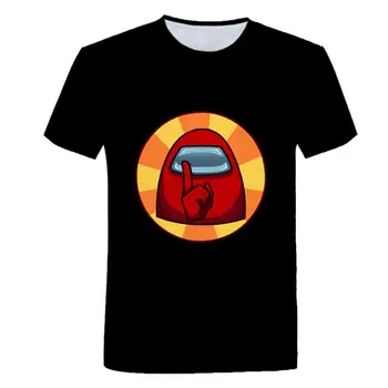 Med Nami Igra Crew majica s kratkimi rokavi Otroci Risanka Prostor Volkodlak Ubijanje Pretepu Prostor ubiti t-shirt Igri za Dekleta Otrok Otroci Tee Vrh