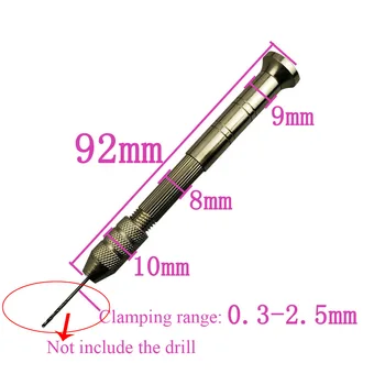 Priročnik Drill Bit Aluminija za Obdelavo Lesa Mini Strani Vrtalne Vpenjalne Twsit Mikro Drill Bit Orodje 0.3-2.5 mm