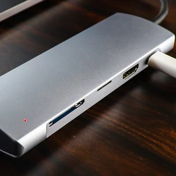 Tip-C HDMI, RJ45 Zvezdišča USB3.0 TF SD AVDIO PD Multifunkcijski nastavek za MacBook Pro SP99