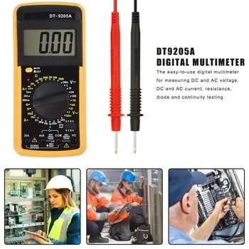 Ročni Digitalni Multimeter LCD Osvetlitev ozadja Zaslona AC/DC Voltmeter Ampermeter Ohm Tester Napetosti Meter Prenosni Multimetrov