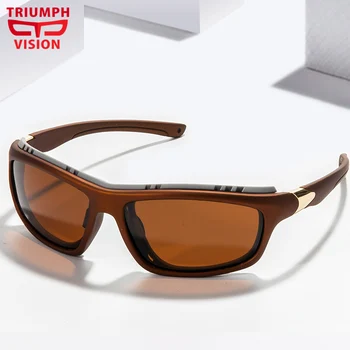 ZMAGA VIZIJO Strokovne Ribe sončna Očala za Moške Polarizirana Rjava sončna Očala Goggle Moški Anti-Glare UV400 Zaščito Odtenki