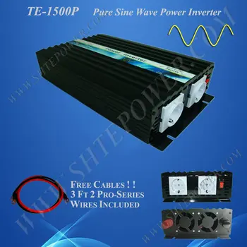 1,5 KW 12 V/24 v enosmerne napetosti do 240V/230V/220V/120V/110V/100VAC Pure Sine Wave Sončne/Home Inverter