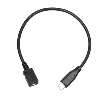 0.3 Metrov Reverzibilna Design Tip 3.1 Moški na USB-C Ženski Podaljšanje Podatkovni Kabel Podaljšek Kabel Univerzalni